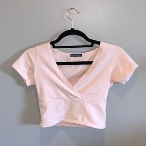 baby pink amara top from brandy melville